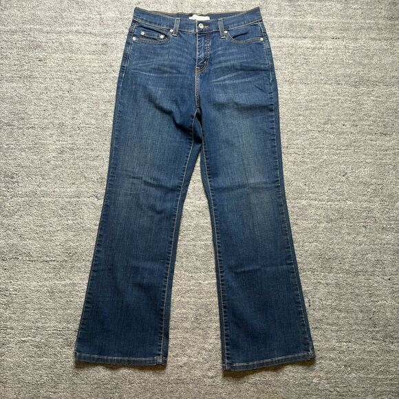 Levi's 512 Womens Jeans Perfectly Slimming Boot Cut Denim 10 S/C - Picture 3 of 11